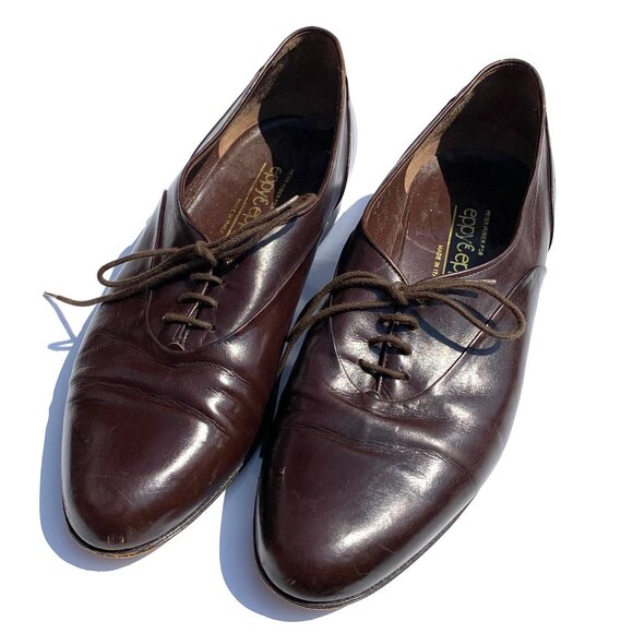 Peter Huber Men’s Brown Leather Lace-Up Dress Shoes 10.5 main image 4